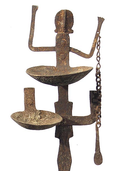 Dogon/Bamana Iron Lamp 17, Mali