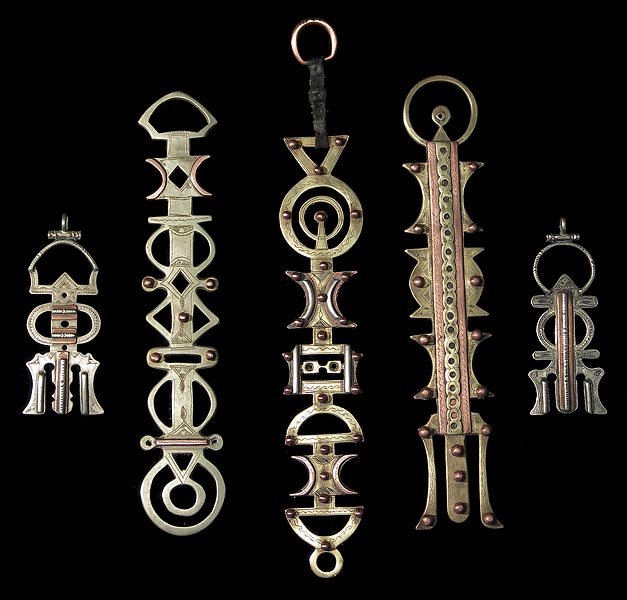 Tuareg Veil Weights 65-69, Niger